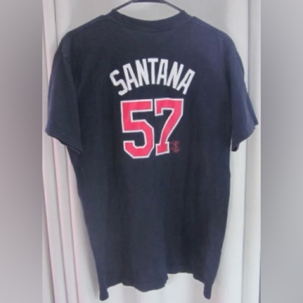 Majestic Sportswear Minnesota Twins T-Shirt, Santana 57, MLBPA; Size XL - Picture 2 of 7